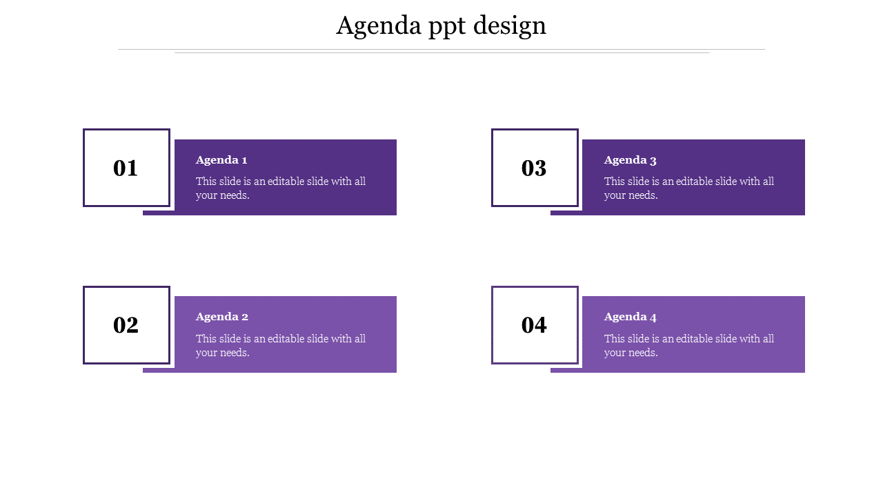 Free - Creative Agenda PPT Design and Google Slides Template 
